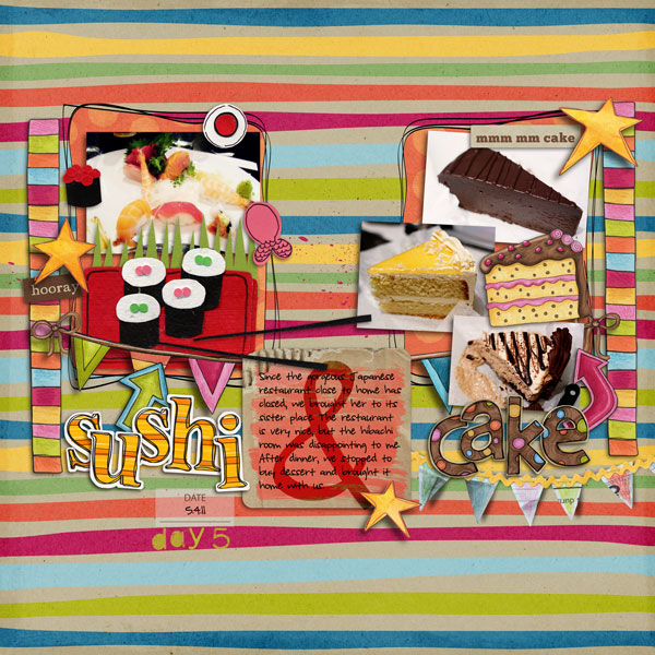 Mom's Visit Day 5: Sushi and Cake