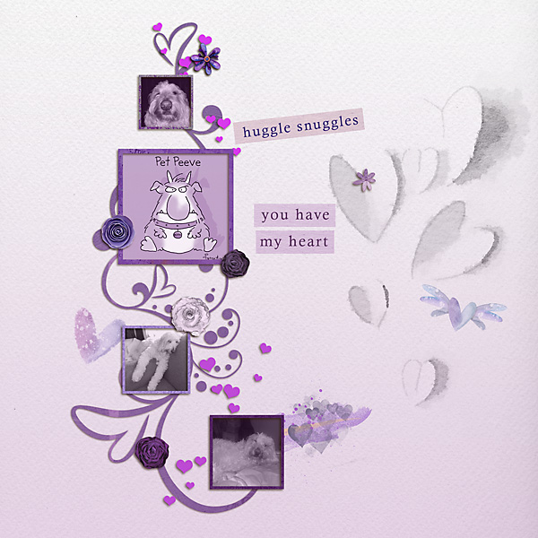 Monochrome style challenge: purple