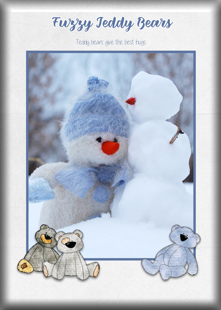 Monthly Muse December 2017 - Week 3: ATC-2017-193-Fuzzy-Teddy-Bears