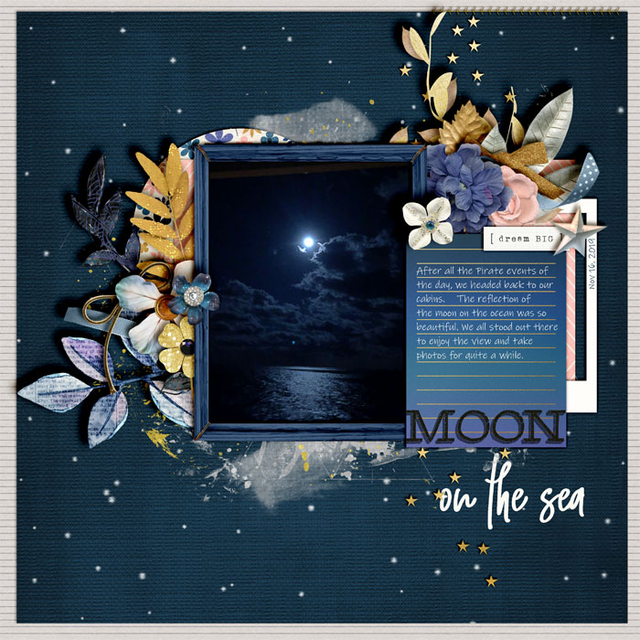 Moon On The Sea