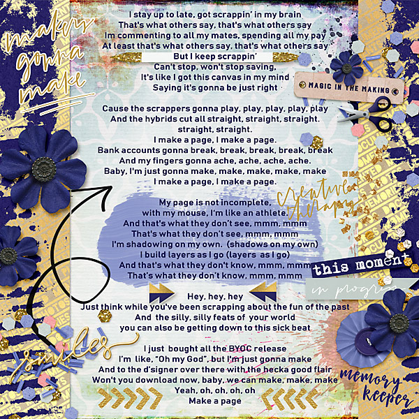 my apologies to Taylor Swift Scrappers gonna make a Page mmm hmmm! ohohohoho