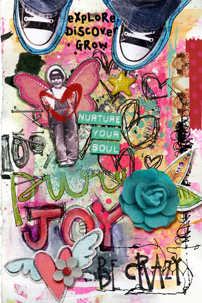 my art journalling imaginary book