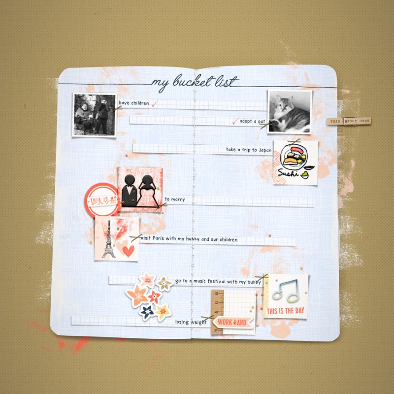 My bucket list | MOC jour 7