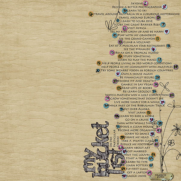 My Bucket List