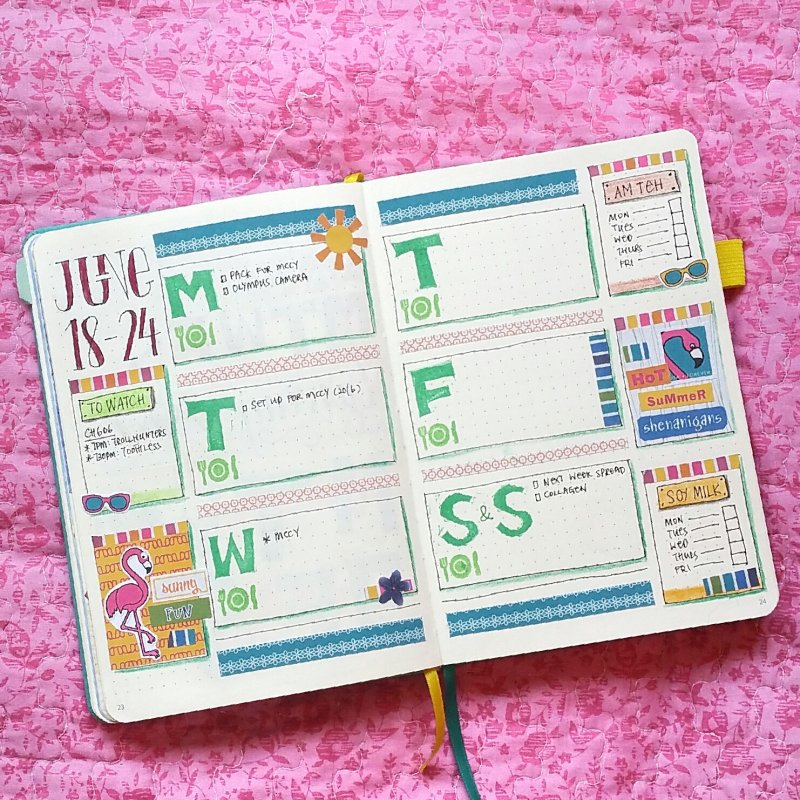 My Bujo Weekly (18 - 24 June 2018)