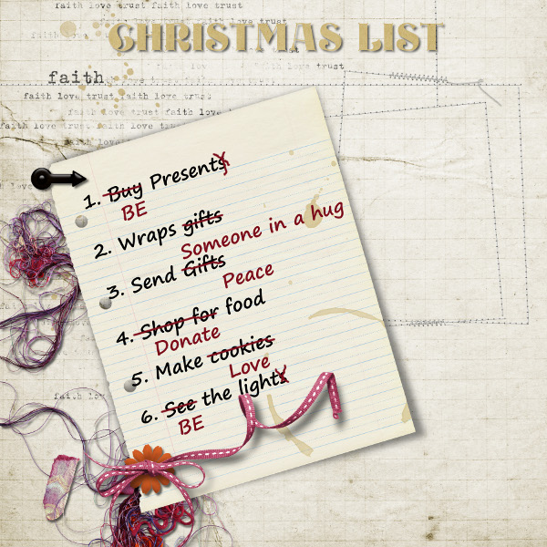 my christmas list