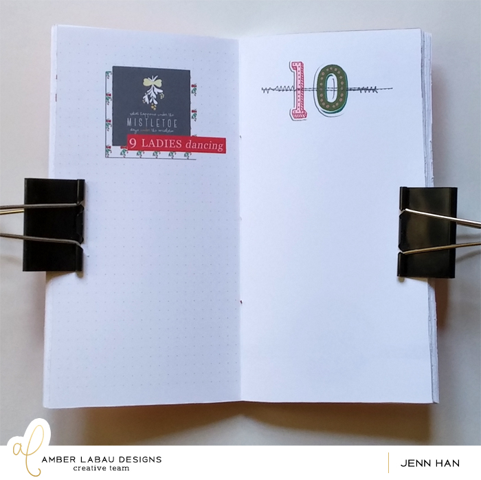 My December Traveler's Notebook-Day9/10