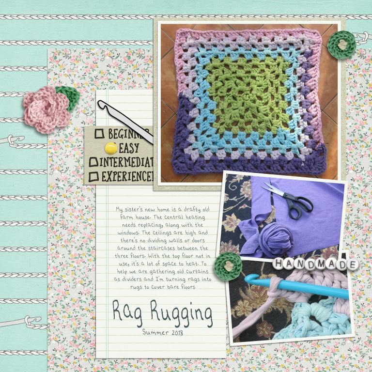 My First Crochet Rag Rug