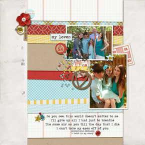 my loves- scrap a song iDSD challenge