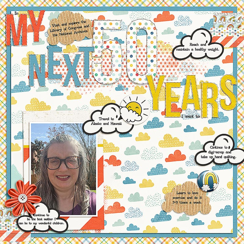 My Next 50 Years- Scrap Gals Make it March Challenge Day 8