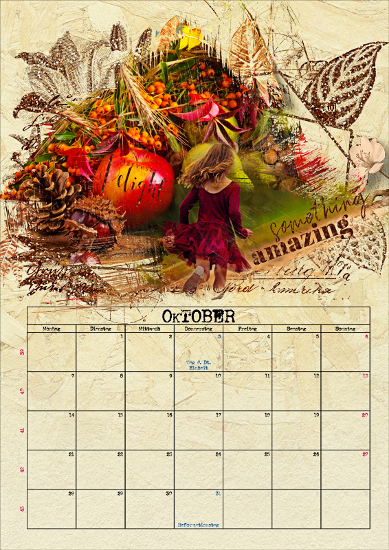 My October page - Harvest Delight - Go out & find Something Amazing