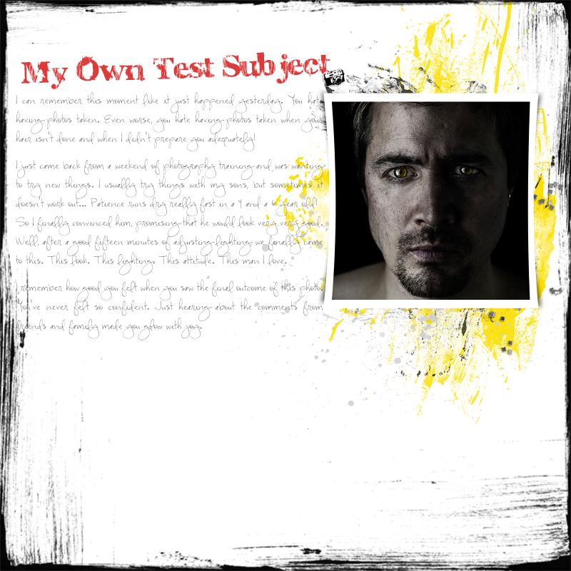 My Own Test Subject