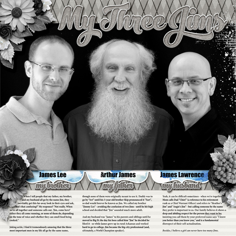 My Three Jims (Random Challenge, Sept 2017)