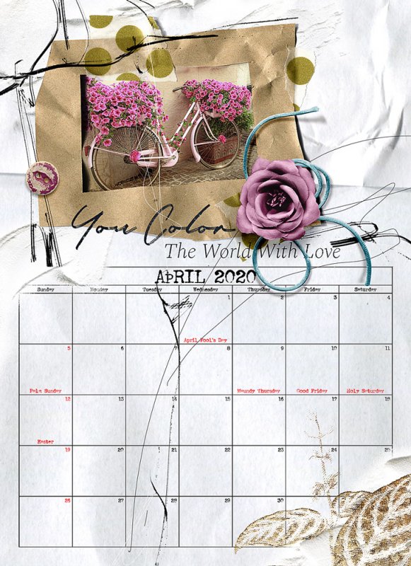 NBK Design Calendar - April 2020