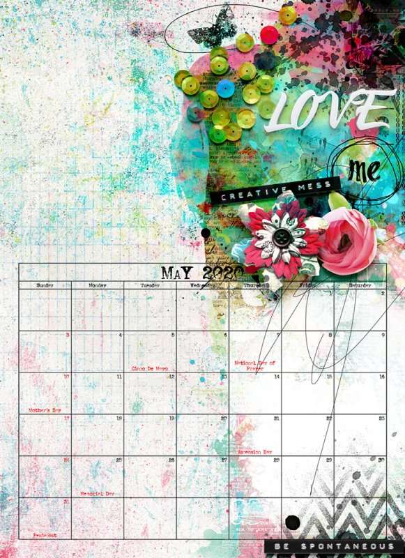 NBK Design Calendar - May 2020