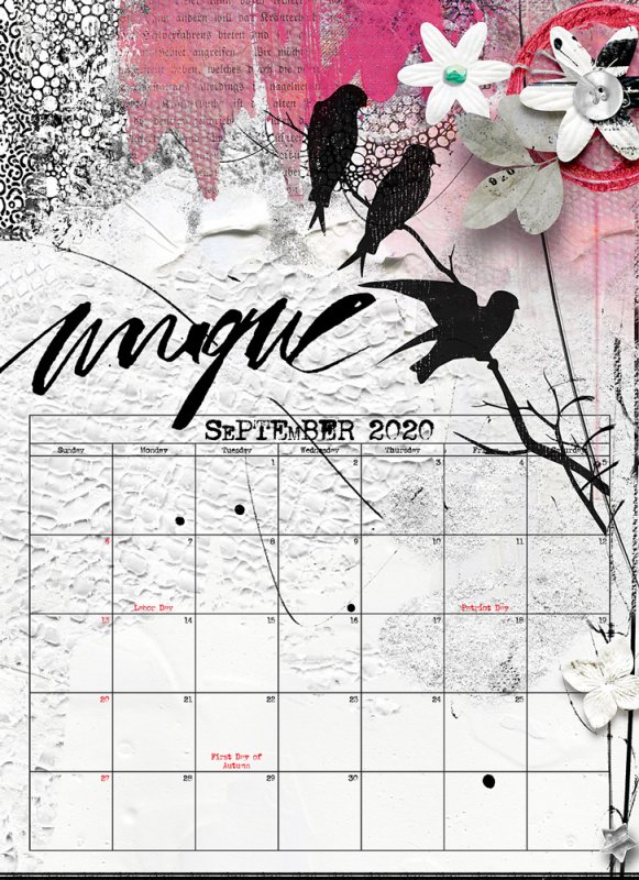 NBK Design Calendar - September 2020
