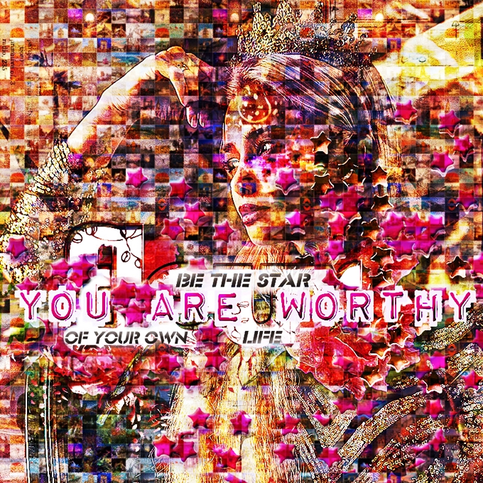 NBK Design-September-Advanced Challenge:Photo Mosaic-You Are Worthy