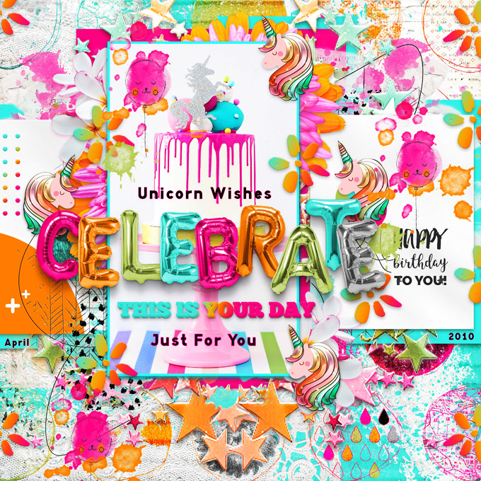 NBK-Nicole's Birthday Speed Scrap-June 2021-Unicorn B-Day Dreams