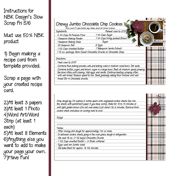 NBK Slow Scrap 5/6 instructions