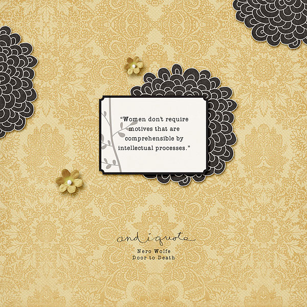 Nero Wolfe Quote 1