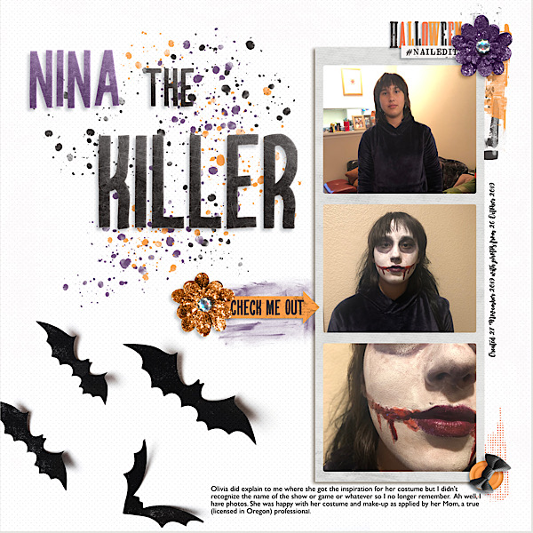 Nina the Killer November Photography Challenge