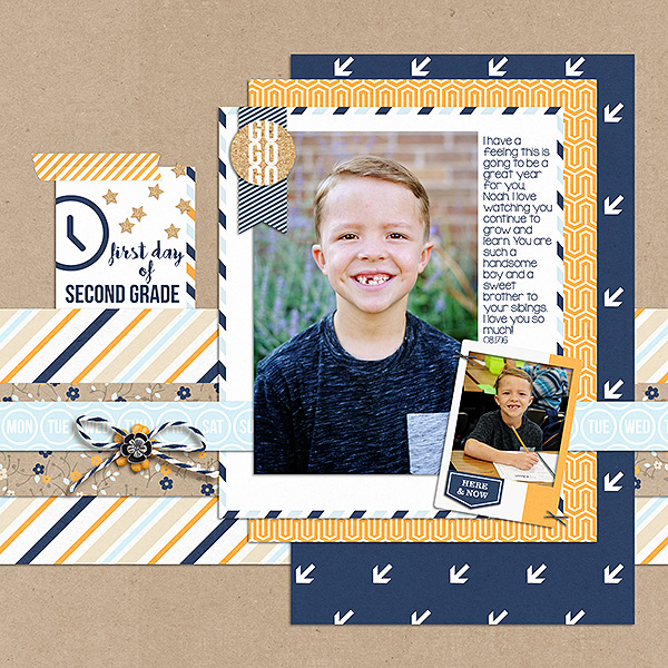 Noah's First Day of School 2016