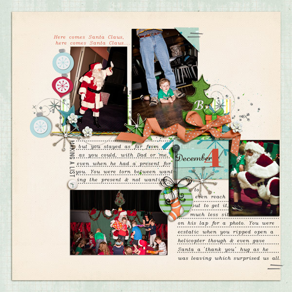 not on santa's lap