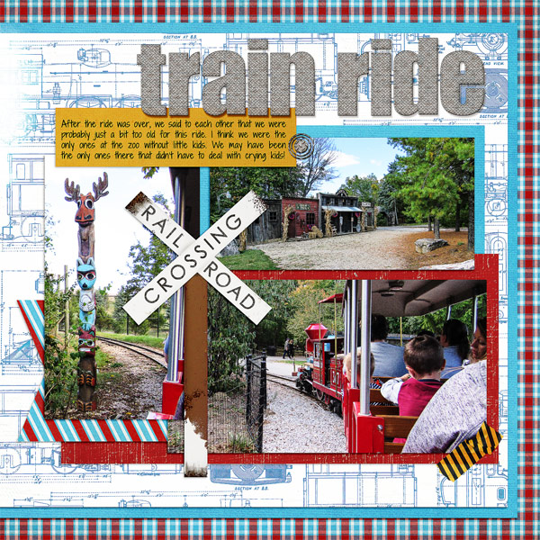 Nov. 2017 Journaling Challenge, Train Ride at the Columbus Zoo, right side