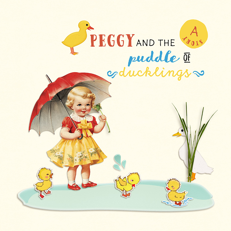 Nov24 Art Journaling Muse 2: Peggy and the Puddle of Ducklings