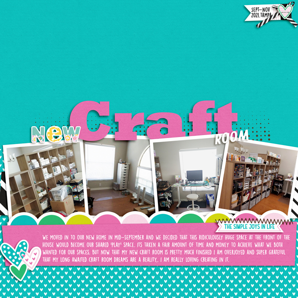 November 2021: Photography - New Craft Room
