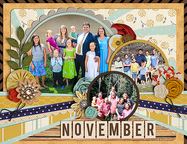 November Calendar Topper