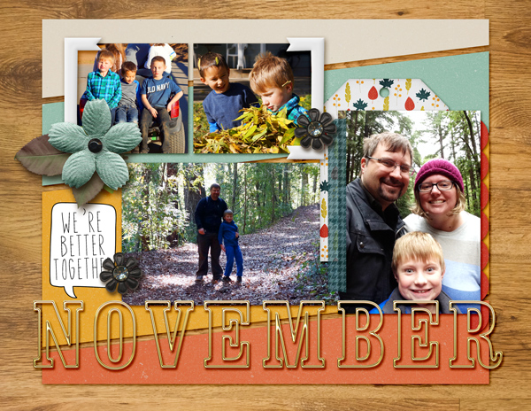 November Calendar Topper