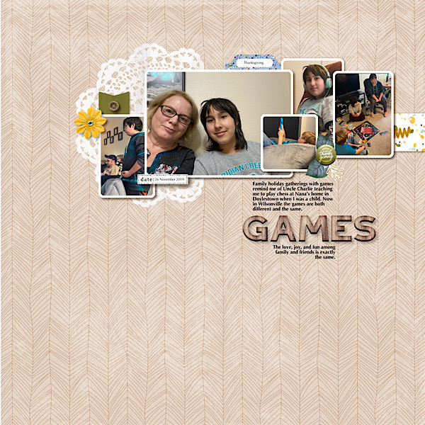 November Journaling Challenge: Games