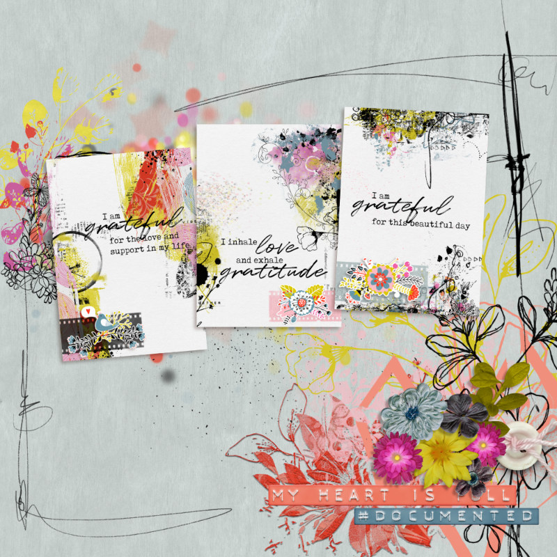 November Muse week 2 - Grateful cards