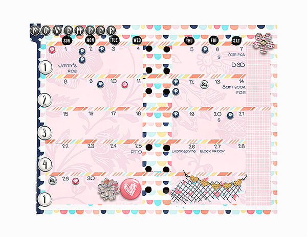 november planner pages