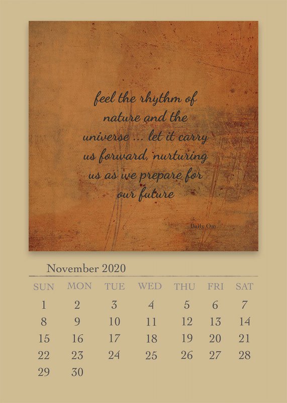 November-template