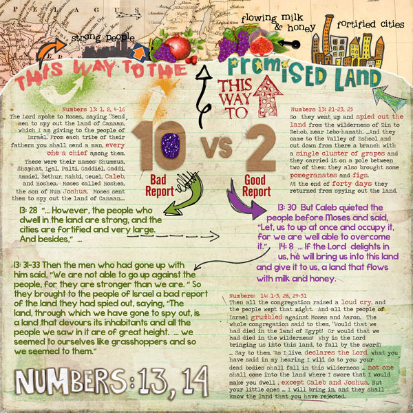 Numbers 13, 14 --- 12 Spies