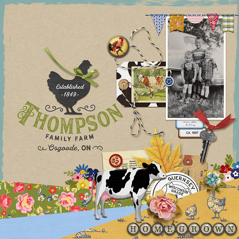 Oct 22 Scraplift Challenge: Thompson Family Farm