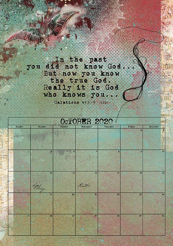 October 2020 calendar