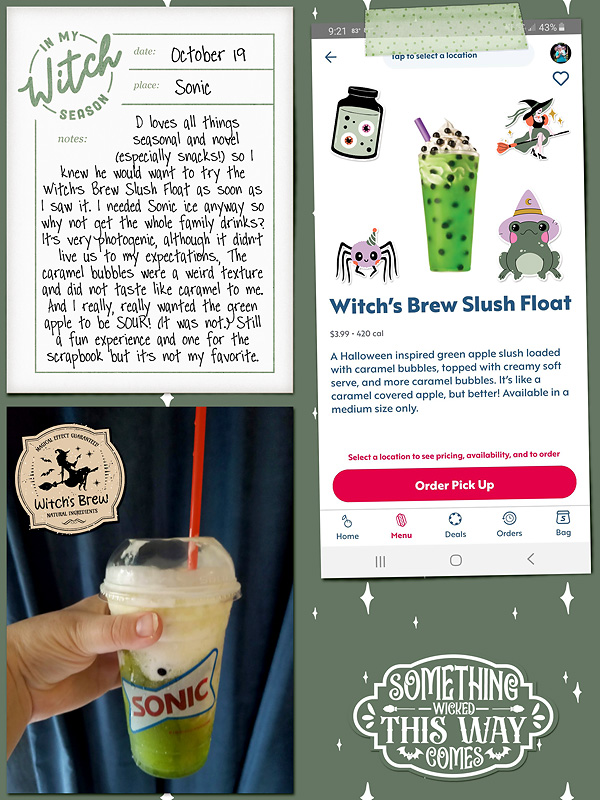 October album - witch's brew slush