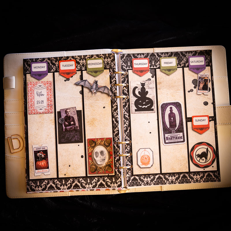 October Creepy Planner