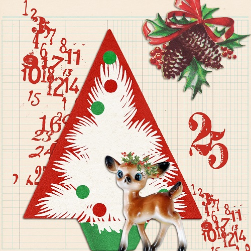 oh deer #10 - 12 days of Art Journaling