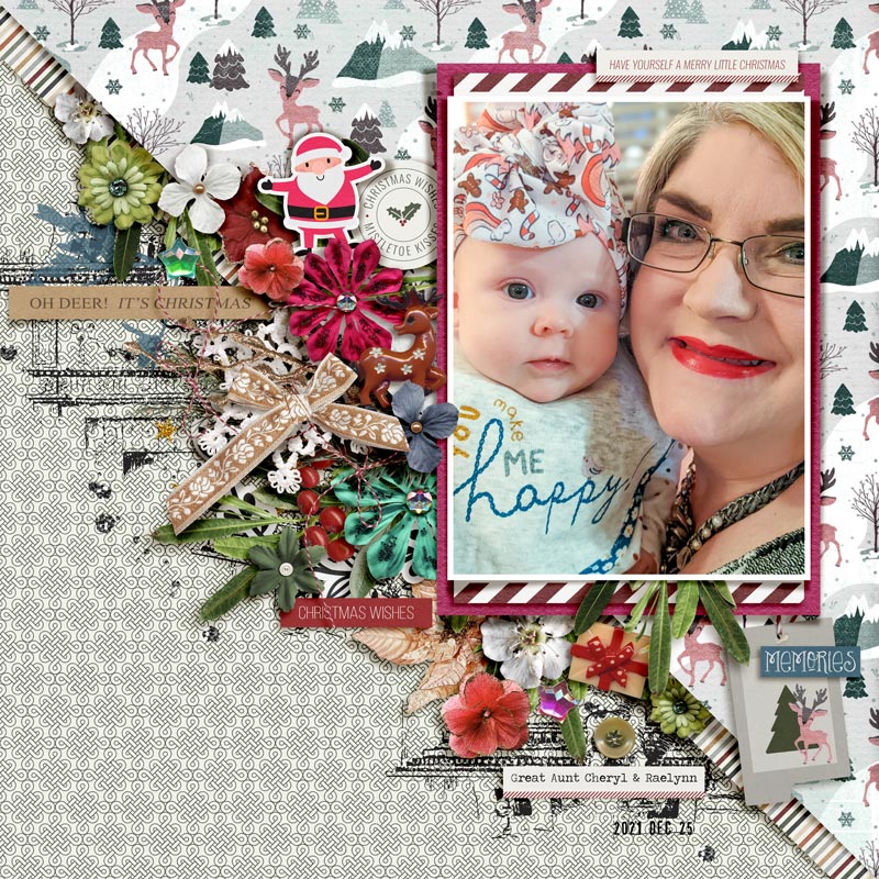 Oh Deer! It's Christmas! ~ Watch Cheryl Scrap LIVE for December 2022