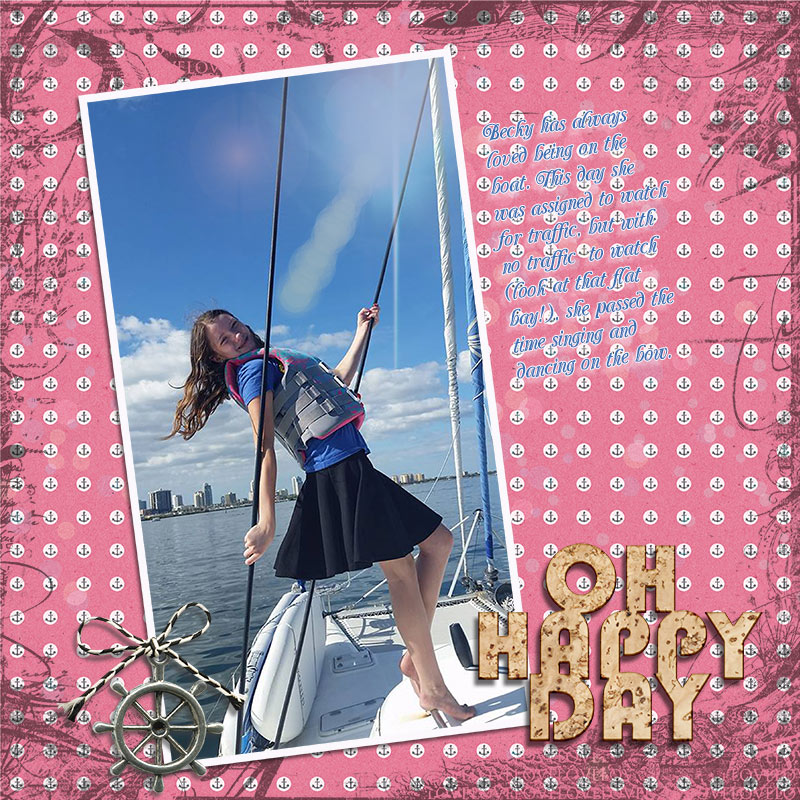 Oh Happy Day - Overlay Technique Scrap