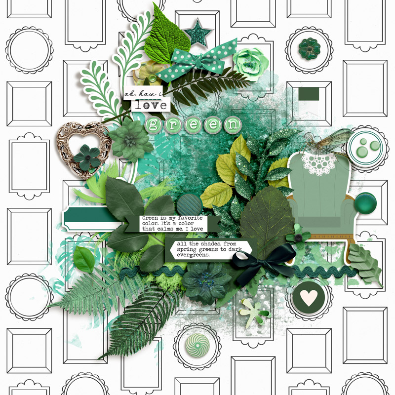 oh, how i love green [MOC12 January 23: Connecting with Color]