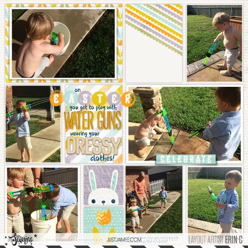 On Easter you get to play with WATER GUNS wearing your DRESSY CLOTHES!