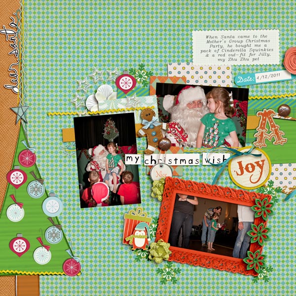 on santa's lap