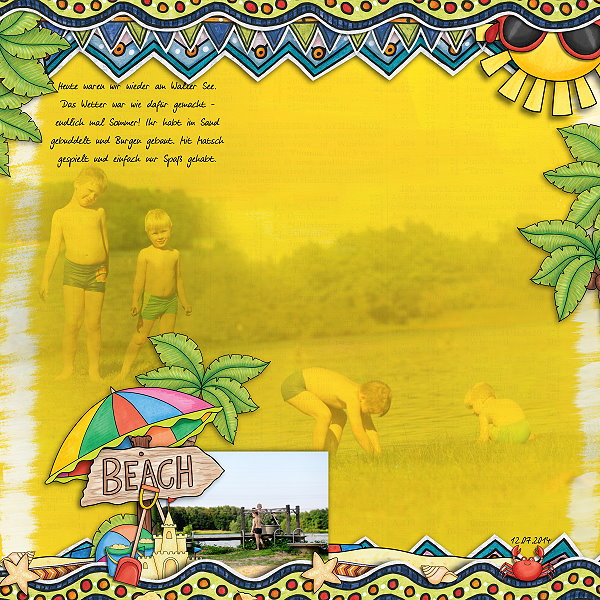 on the beach