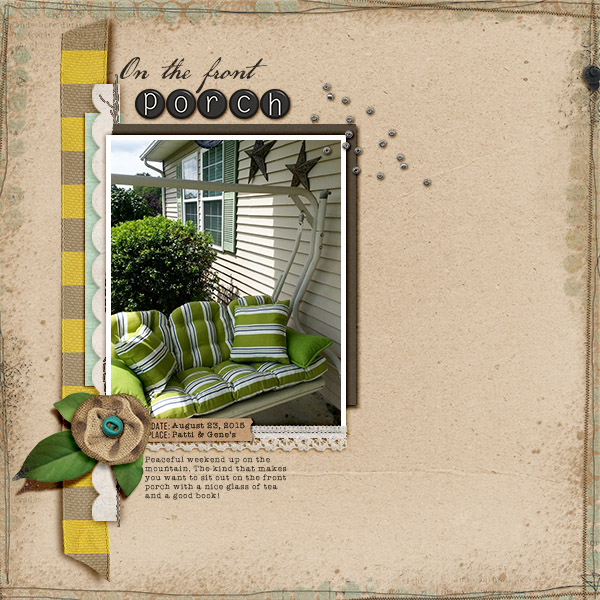 On the Front Porch (scraplift challenge 9/2015)