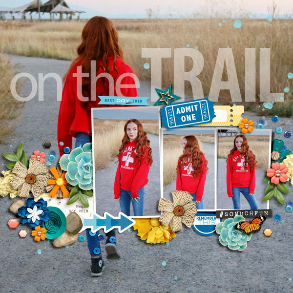 on the trail